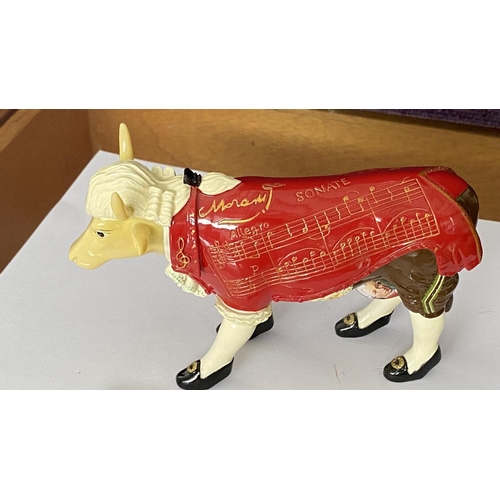 13 - Cow Parade Bernard Prinz Figurine of Mozart Cow