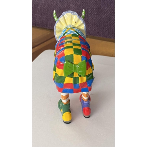 21 - Cow Parade Clown Cow Figurine