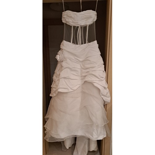 37A - Collection of 7 Wedding Dresses of Various Designs and Sizes, Mostly Made in USA