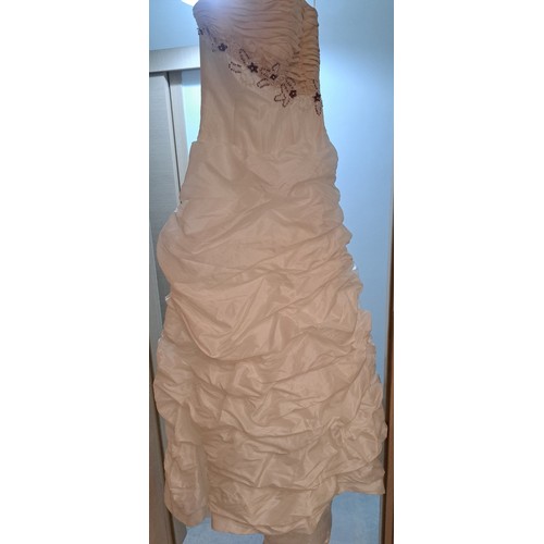 37A - Collection of 7 Wedding Dresses of Various Designs and Sizes, Mostly Made in USA