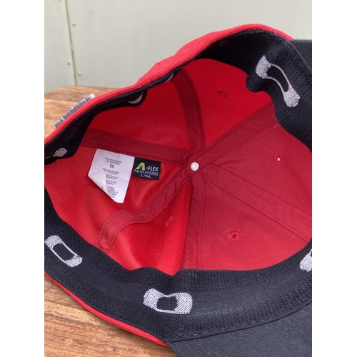 20A - x2 Oakley Baseball Caps. Red Size L-XL ,White Size S-M (Unused)