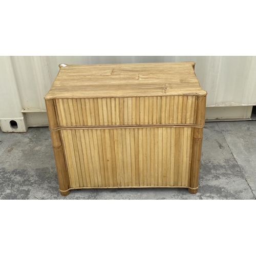 176 - Bamboo Trunk/Coffee Table (77 W. x 44 D. x 60cm H. - Unused but A/F - Missing x1 Handle)