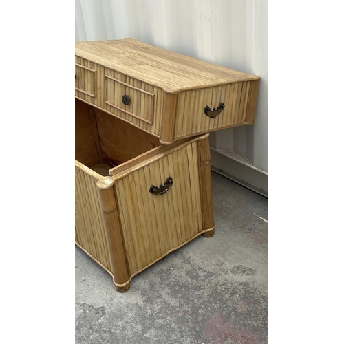 176 - Bamboo Trunk/Coffee Table (77 W. x 44 D. x 60cm H. - Unused but A/F - Missing x1 Handle)