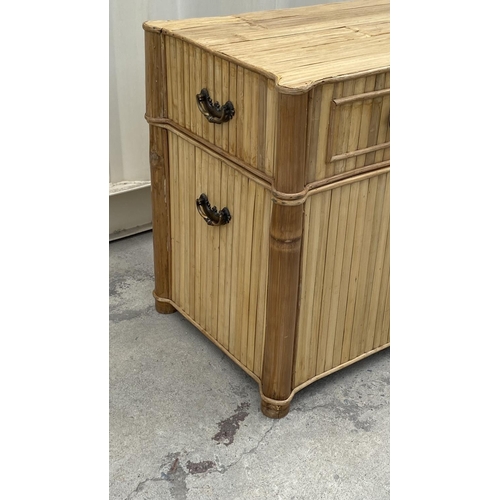 176 - Bamboo Trunk/Coffee Table (77 W. x 44 D. x 60cm H. - Unused but A/F - Missing x1 Handle)