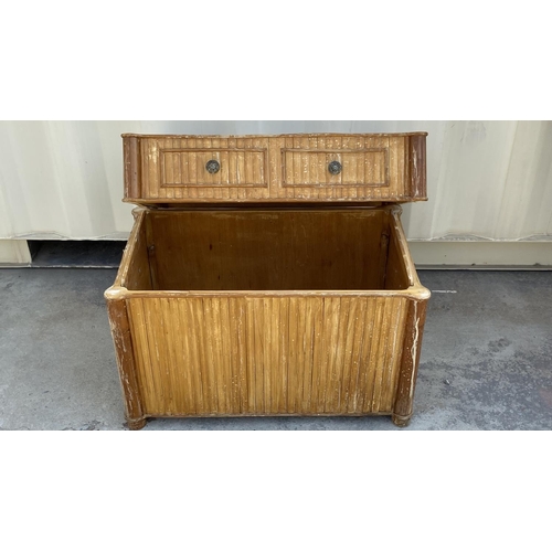 178 - Bamboo Trunk/Coffee Table (77 W. x 44 D. x 60cm H. - Unused but A/F - Missing Handles)