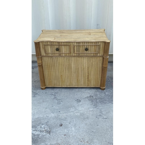 179 - Bamboo Trunk/Coffee Table (77 W. x 44 D. x 60cm H. - Unused but A/F - Missing Handles)