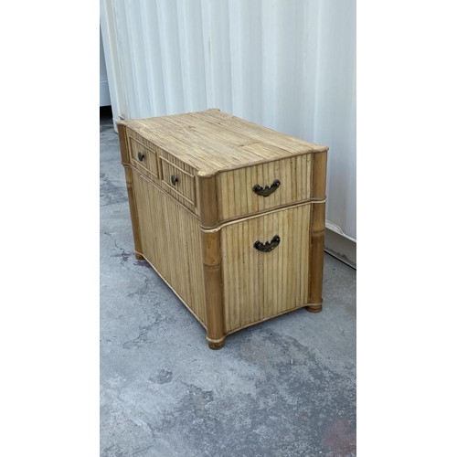 179 - Bamboo Trunk/Coffee Table (77 W. x 44 D. x 60cm H. - Unused but A/F - Missing Handles)