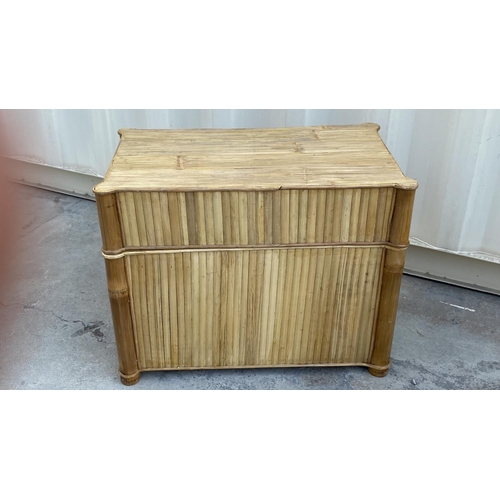 179 - Bamboo Trunk/Coffee Table (77 W. x 44 D. x 60cm H. - Unused but A/F - Missing Handles)