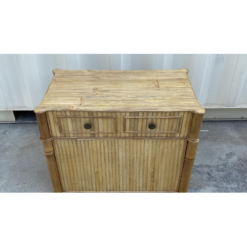 179 - Bamboo Trunk/Coffee Table (77 W. x 44 D. x 60cm H. - Unused but A/F - Missing Handles)