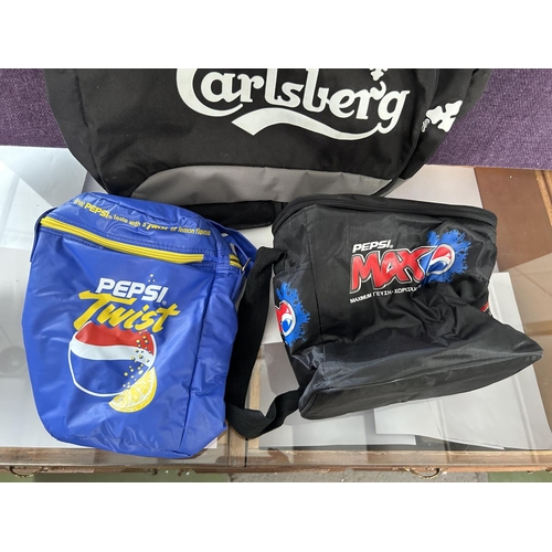 206 - Carlsberg Backpack with Pepsi and Pepsi Twist Bags