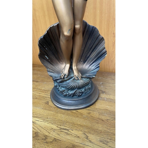 68 - The Birth of Venus Sculpture Made of Cold Cast Bronze - Combination of Bronze and Resin (68cm H.)