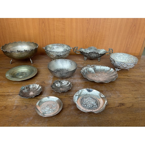 161 - Collection of Vintage Silver, Silver Plated and Metal Items