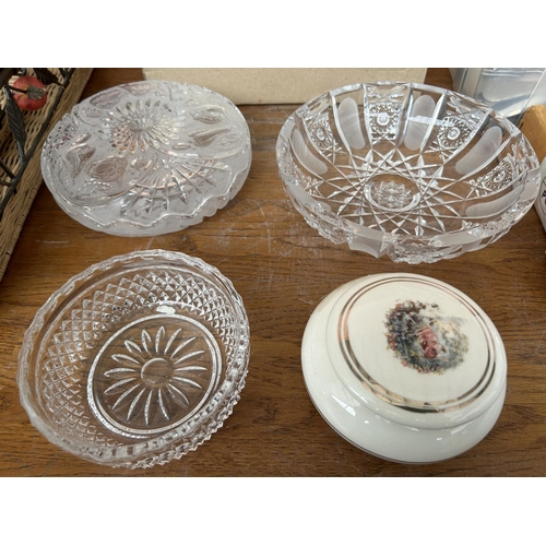 225 - Assorted Vintage and Later Cutlery, Crystal Bowls and Other