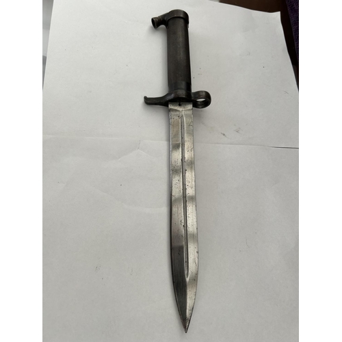 79 - Vintage Bayonet Stamped with Crown & Cross