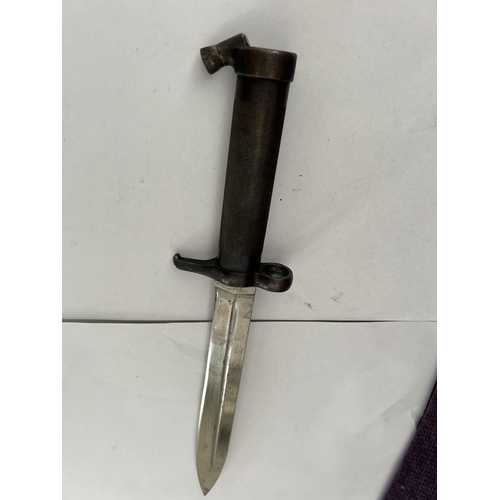 79 - Vintage Bayonet Stamped with Crown & Cross