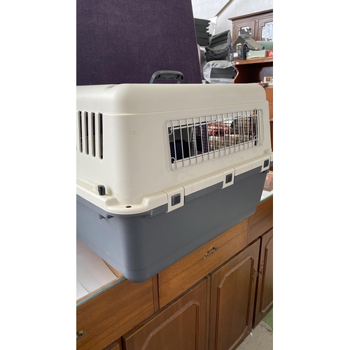 12 - Large Air Travel Kennel/Pet Carrier/Cage (65 W. x 50 D. x 47cm H.)