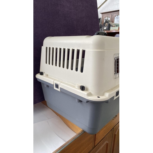 12 - Large Air Travel Kennel/Pet Carrier/Cage (65 W. x 50 D. x 47cm H.)