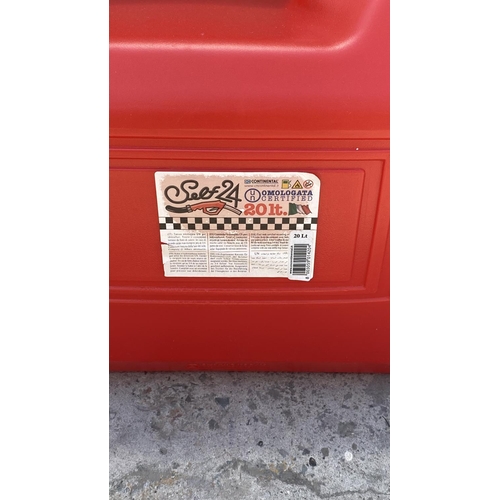 199 - x2 Continental 20-Littre Fuel Tanks Together with Flexible Funnel