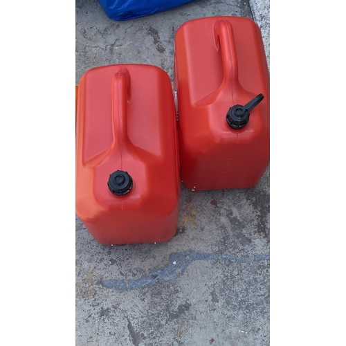 199 - x2 Continental 20-Littre Fuel Tanks Together with Flexible Funnel