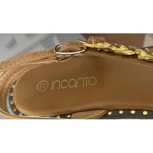 315 - Incanto Women's Camel Sandals Size 37 (Unused)