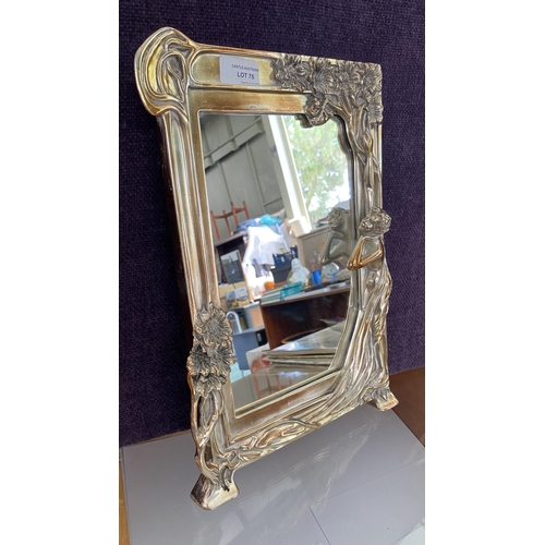 75 - Art Nouveau Mirror (26 x 40cm)