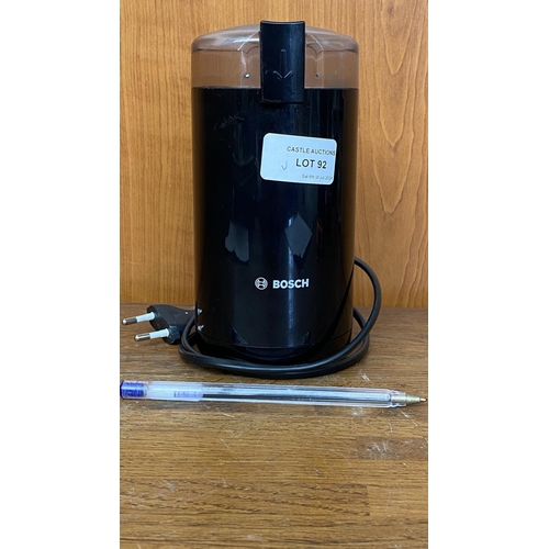 92 - Bosch Black Coffee Grinder with Stainless Chopping Blade