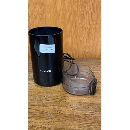 92 - Bosch Black Coffee Grinder with Stainless Chopping Blade