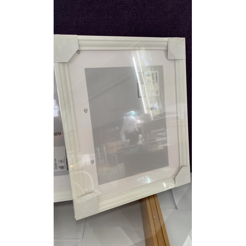 192 - x3 'Ikea Edsbruk' White Picture Frames (Unused - 40 x 50cm/each)