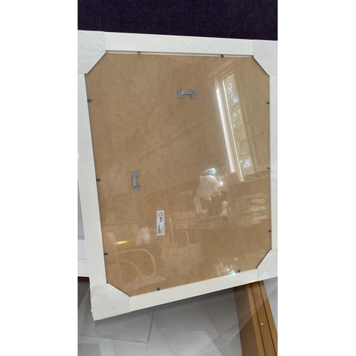 192 - x3 'Ikea Edsbruk' White Picture Frames (Unused - 40 x 50cm/each)