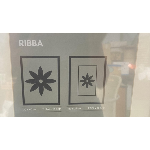 193 - x3 'Ikea Ribba' Picture/Photo Frames (Unused - 30 x 40cm/each)