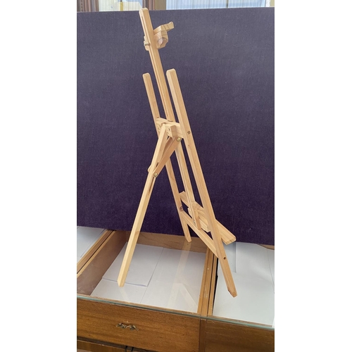 4 - Wooden Easel Painter's Stand (90cm H. - Unused)