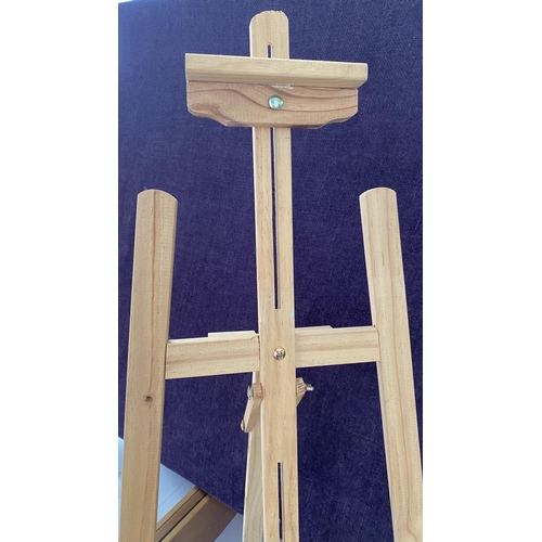 4 - Wooden Easel Painter's Stand (90cm H. - Unused)