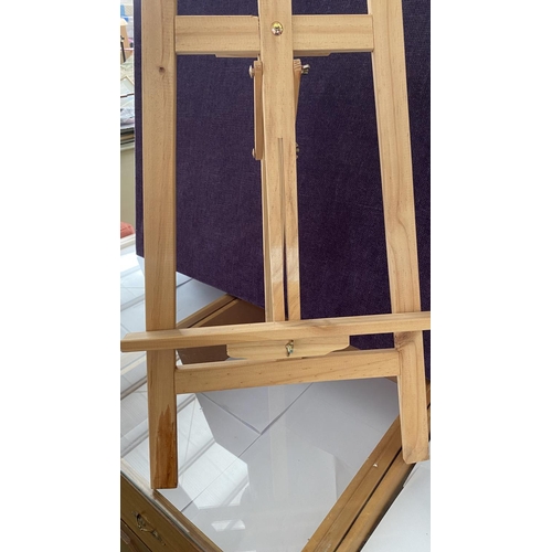 4 - Wooden Easel Painter's Stand (90cm H. - Unused)