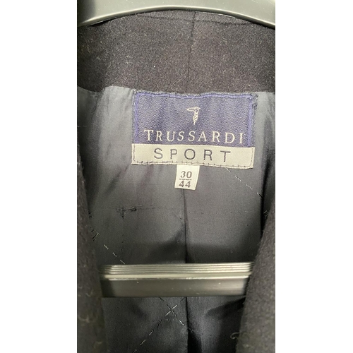 94 - Trussardi Sport Wool and Kashmir Blend Women's Jacket Made in Italy Size 30/44 (M)