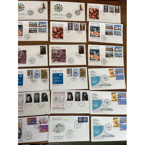 43 - x30 Cyprus Vintage Official and Other First Day Covers