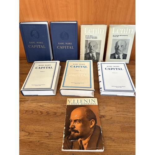 56 - Collection of 8 Vintage 1950's/60's Karl Marx and Lenin Books