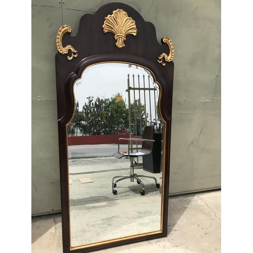 375 - Vintage Henredon USA Large Beveled Mirror (66 x 137cm)