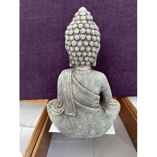 18 - Garden Synthetic Material Seated Buddha Statue (48cm H.)