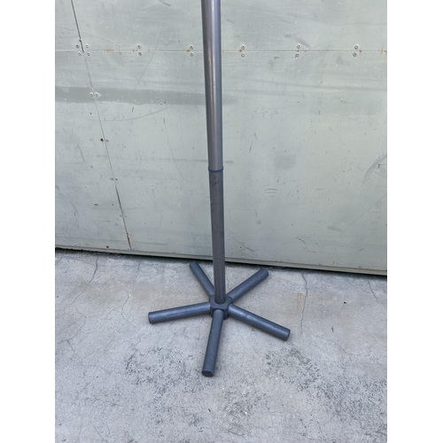 27 - Lightweight Aluminium Self Standing Modern Entrance Cloth Hanger (175cm H.)