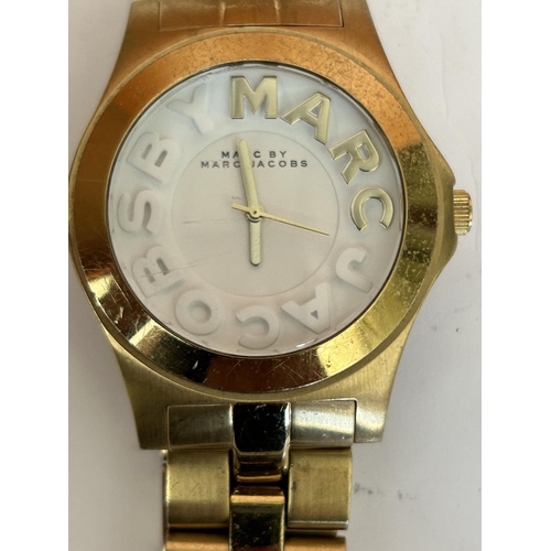 272 - Marc by Marc Jacobs 42mm Stainless Steel Water Resistant Gold Tone Men's Watch