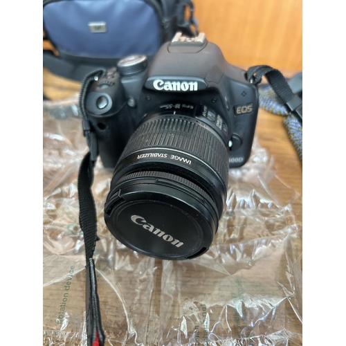 400 - Canon EOS 500D Digital Camera with 18-55mm, 50mm, Sigma Telephoto Lens and Weifens Tripod