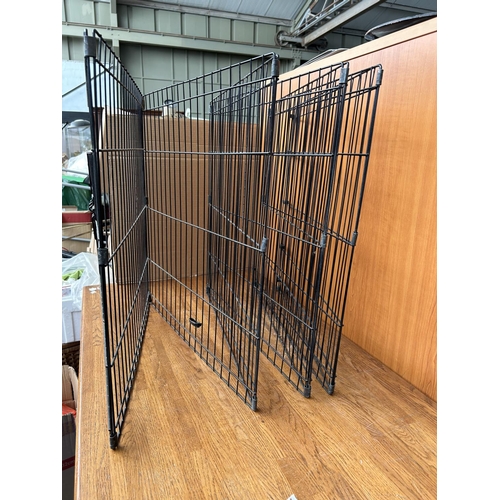 407 - Metal Folding Dog Fence/Cage