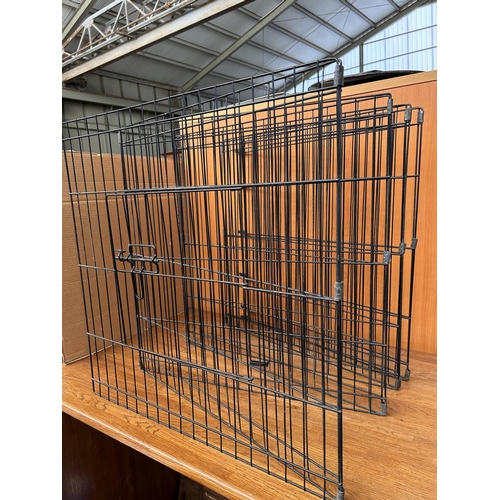 407 - Metal Folding Dog Fence/Cage