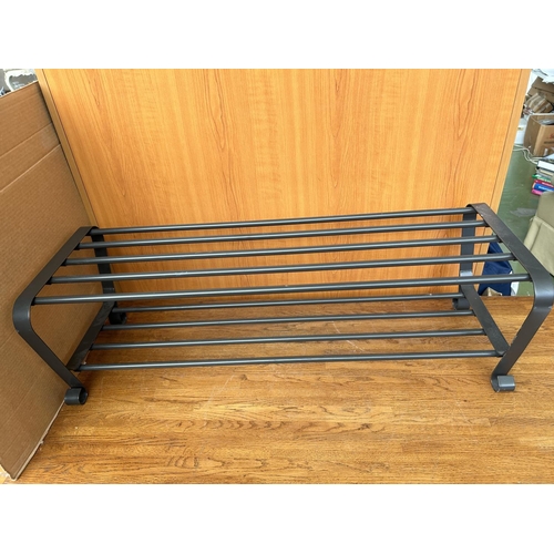 411 - Metal Shoe Rack (90cm W.)