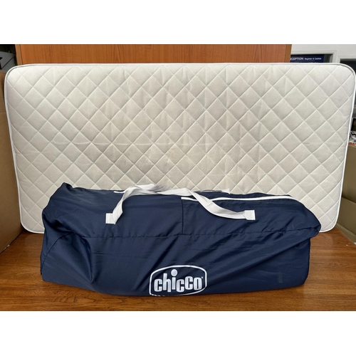 420 - Chicco Baby's Folding Bed with Mattress (A/F - Side of Net as Picture)