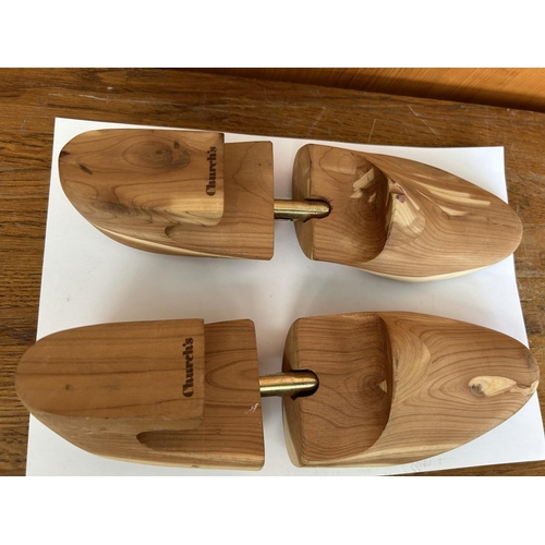 399 - Pair of Church's Woman's Wooden Shoe Lasts