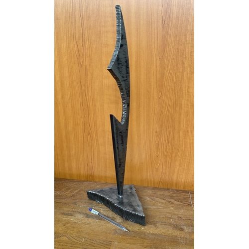 427 - Modern Art Iron Sculpture by 'Shamailas Brothers' (54cm H.) Taken Back 26/7/24