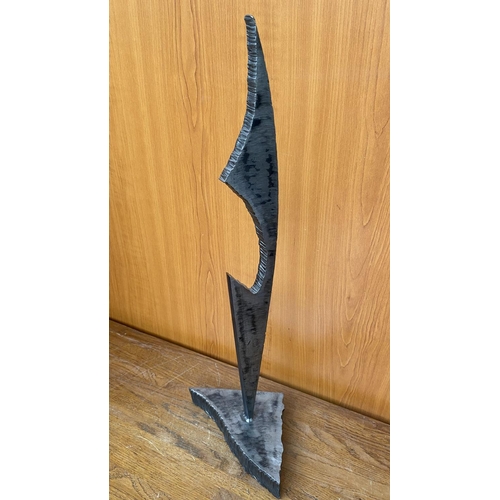 427 - Modern Art Iron Sculpture by 'Shamailas Brothers' (54cm H.) Taken Back 26/7/24