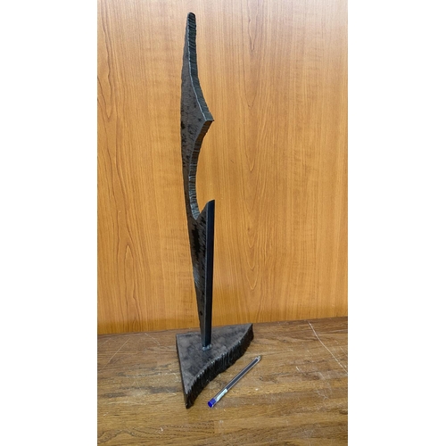 427 - Modern Art Iron Sculpture by 'Shamailas Brothers' (54cm H.) Taken Back 26/7/24