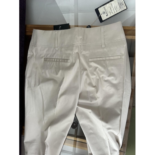 100 - Aquascutum London Lailani Stone Colour Leisure Ladies Trousers Size 10 Reg. (Unused)